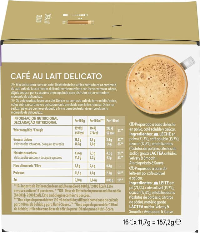 Thumbnail 1 de NESCAFÉ Dolce Gusto Café con Leche Delicato ☕ 48 cápsulas (3x16)