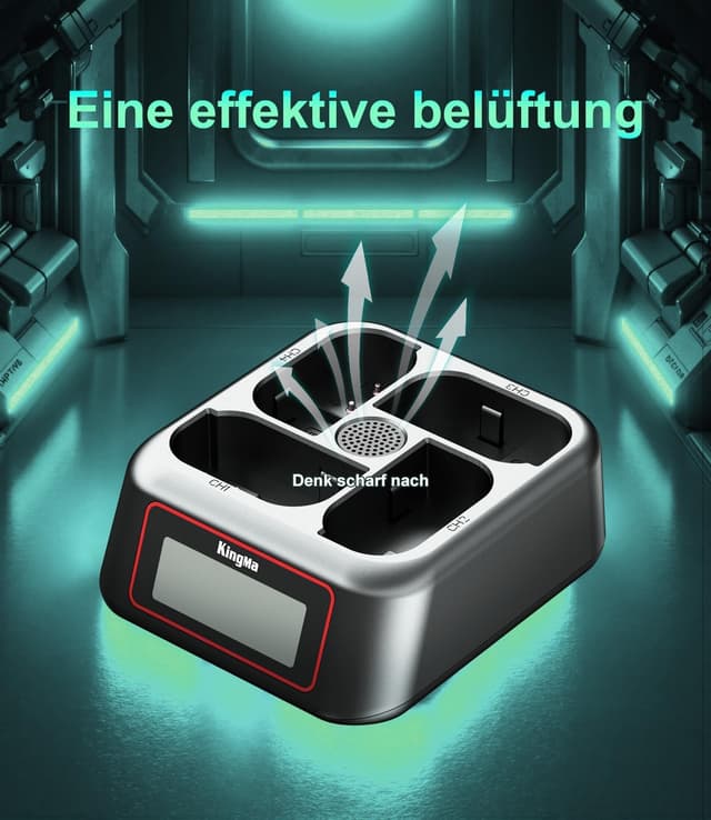 Thumbnail 4 de King Ma NP-FZ100 Ladegerät mit 4 Kanälen