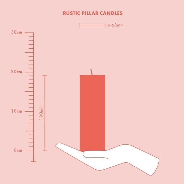 Thumbnail 6 de Bolsius Rustik Stumpenkerzen 19×7 cm, 4er-Pack 🕯