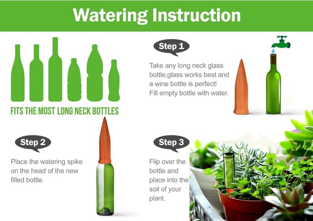 Thumbnail 6 de JQTOP self watering spikes for plants