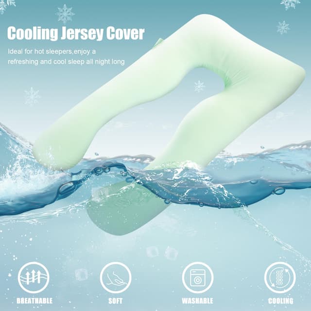 Detalle 2 de Cooling maternity pillow 55 inch U-shape