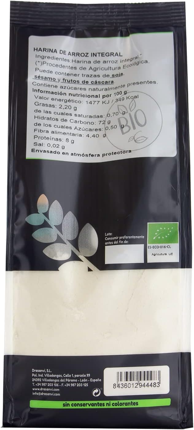 Thumbnail 1 de Ecosana HARINA ARROZ INTEGRAL 500 g 🌾