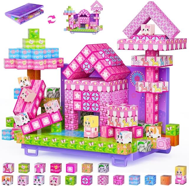Detalle de Magnetic Building Blocks 84PCS for kids