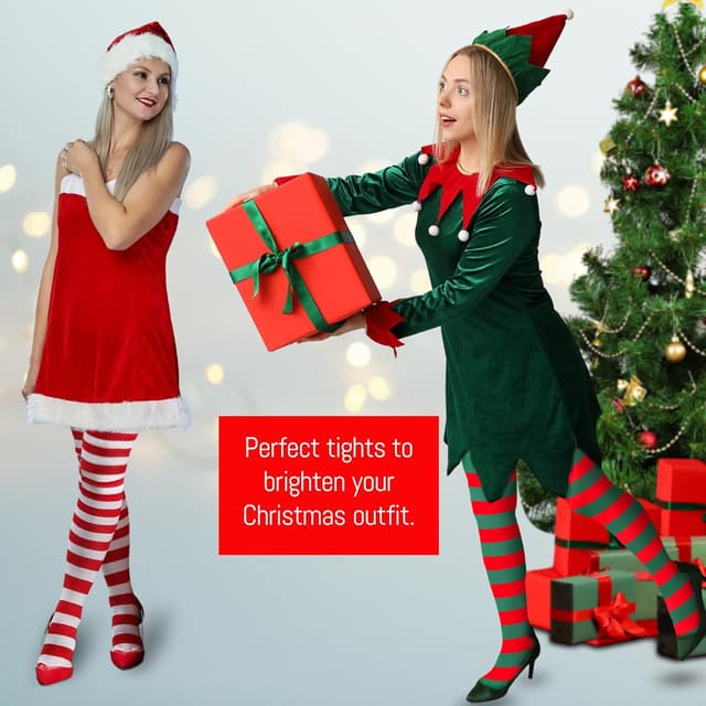 Detalle 1 de REDSTAR Elf tights 2 pairs stripy 6-14