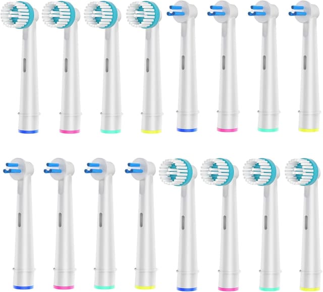 Detalle de 8 Count Interspace & 8 Count Ortho Care Brush Heads for Oral-B Electric Toothbrushes (Round head compatible)