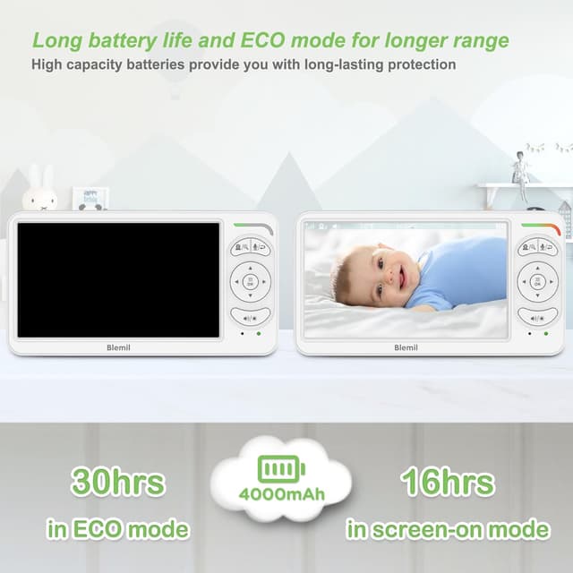 Detalle de Blemil Babyphone 6 Zoll mit Kamera