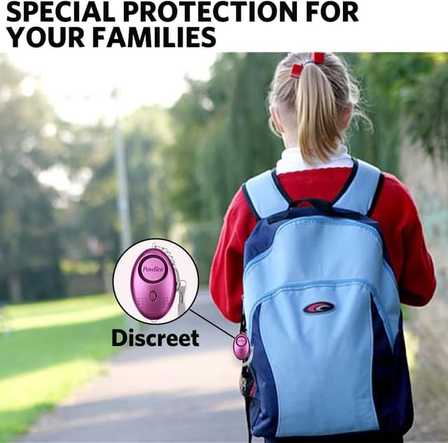 Detalle de Personal Safety Alarm Keychain 3 Pack 150dB