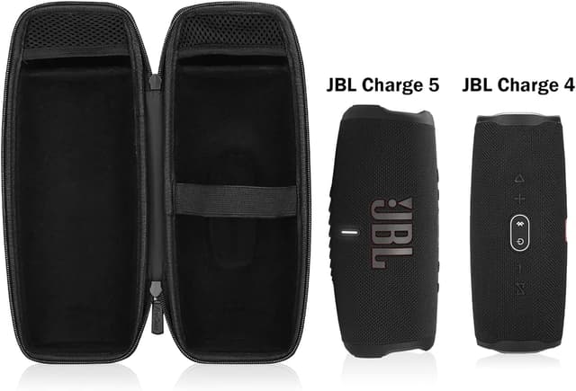 Detalle de ProCase EVA-Hartschalenhülle für JBL Charge 4 / Charge 5 (Reise-Tasche) – Schwarz