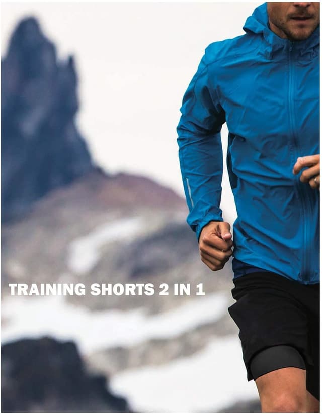 Thumbnail 5 de HOPLYNN Men Running Shorts 2-in-1 Quick Dry