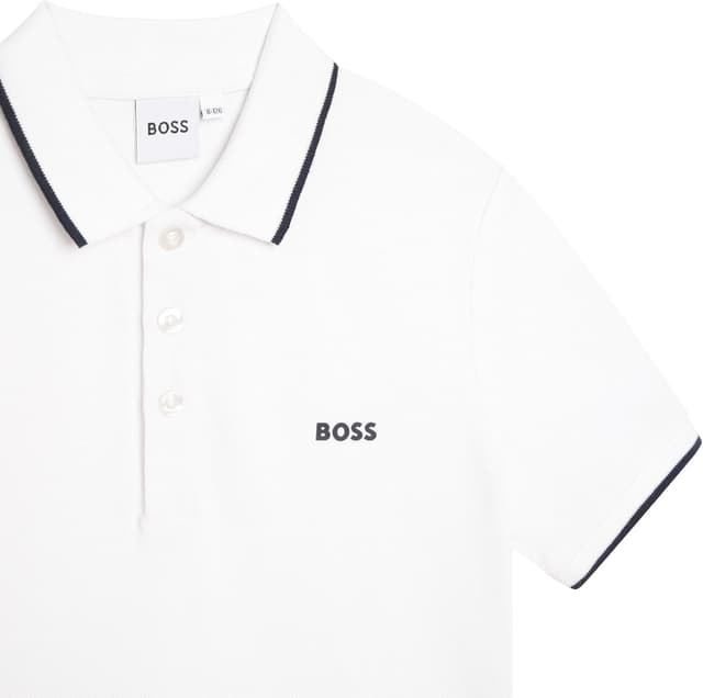 Detalle 1 de BOSS Polo maniche corte 100% cotone