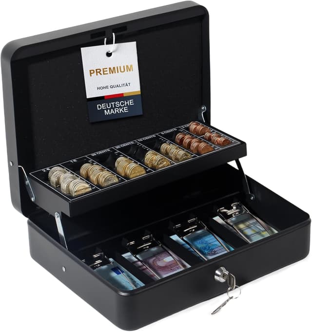 Detalle de GREELUE Geldkassette Groß Abschließend 30x24x9 cm