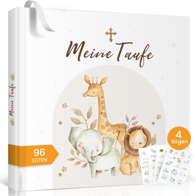 Detalle de Legezon Meine Taufe Gästebuch Erinnerungsbuch Weiß