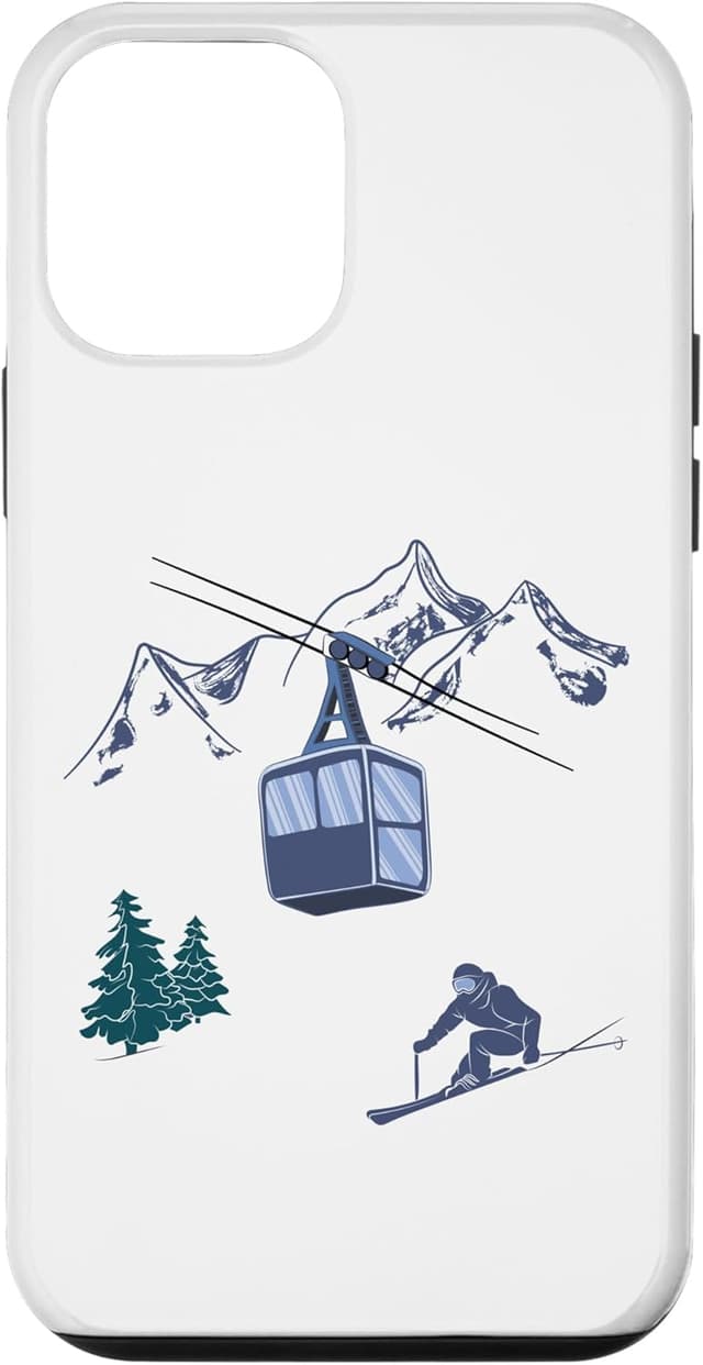 Detalle de Coque iPhone 12 Mini ski vintage