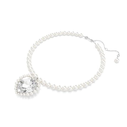 Thumbnail 1 de Swarovski x Ariana Grande Collar corazón, baño de rodio