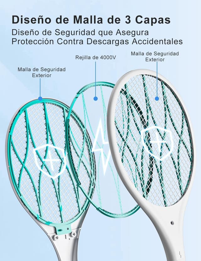 Thumbnail 5 de AROEVE Raqueta Mosquitos 4000V