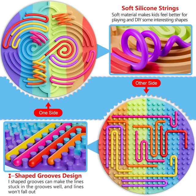 Detalle de Sensory Activity Board for Kids calm travel toy 🎲