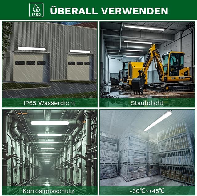 Detalle 2 de TONFFI Feuchtraumleuchte LED 120CM 36W