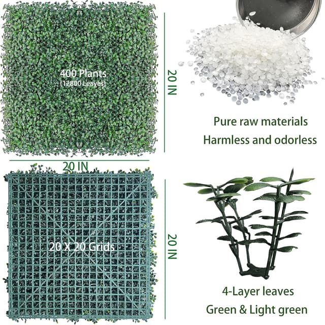 Thumbnail 1 de ODTORY Boxwood Hedge Panels 72.5 sqft