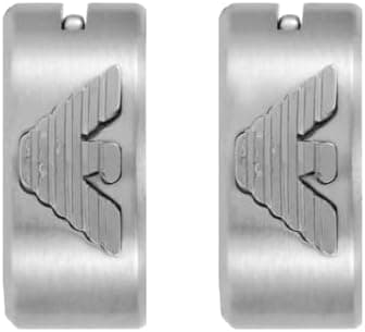 Detalle de Orecchini acciaio argento Emporio Armani uomo