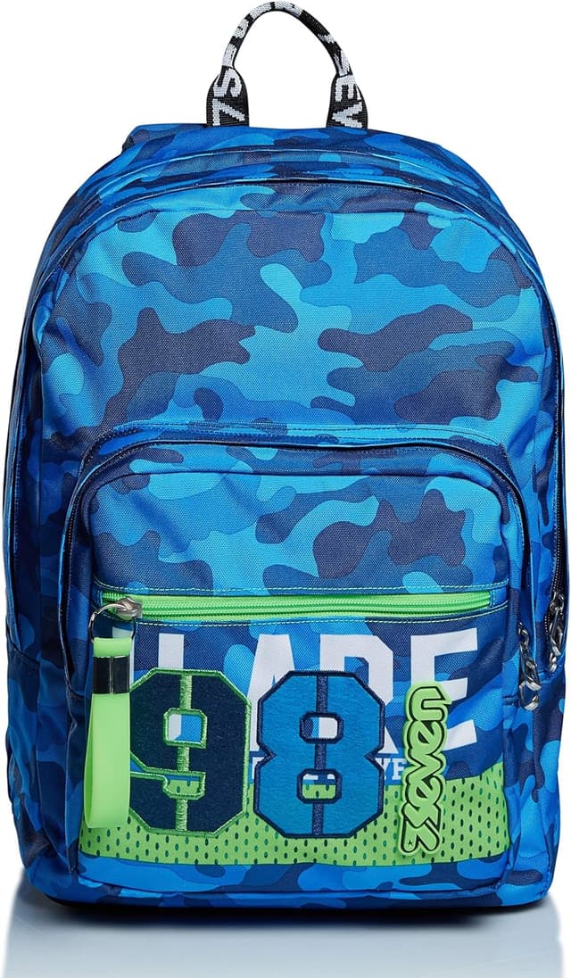 Detalle 2 de Seven New Fit Zaino con doppio scomparto per scuola e viaggio (31 L)