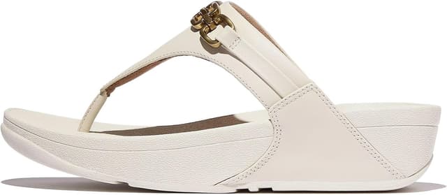Detalle 2 de Fitflop Women’s Lulu Square-chain leather toe-post sandals