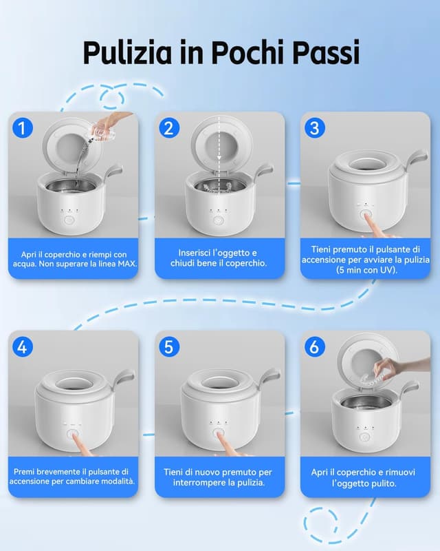 Thumbnail 6 de JeaTone Pulitore Ultrasuoni 600ML