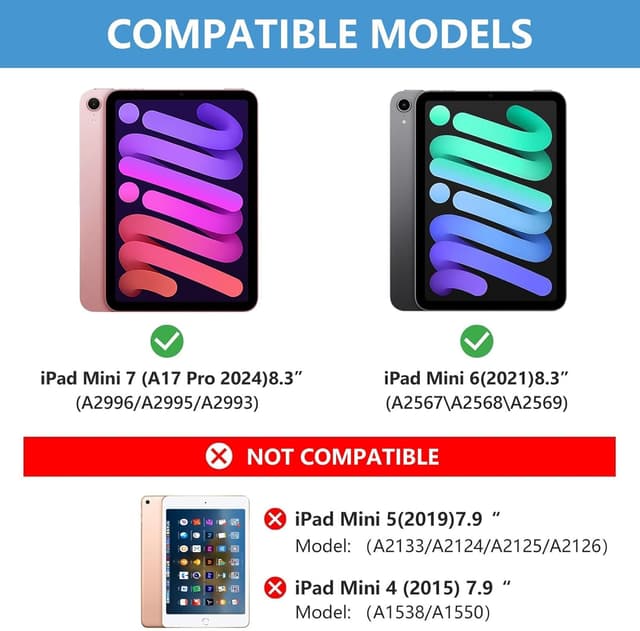 Detalle 2 de TaIYanG Keyboard Case for iPad mini 7 A17 Pro, 8.3" 🧑