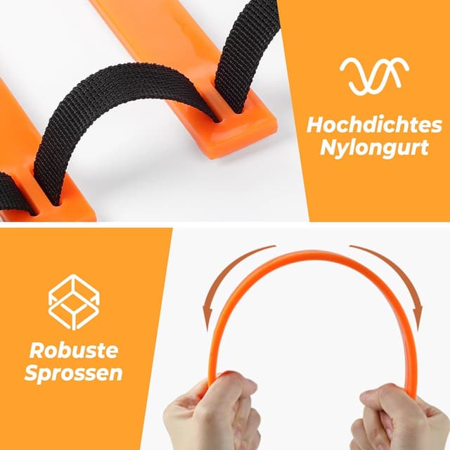 Detalle de YISSVIC Speed Agility Ladder 6m for Kids