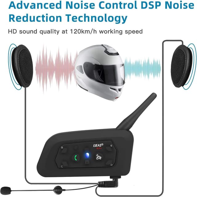 Thumbnail 4 de EJEAS V6 pro Interfono Moto 1200 m