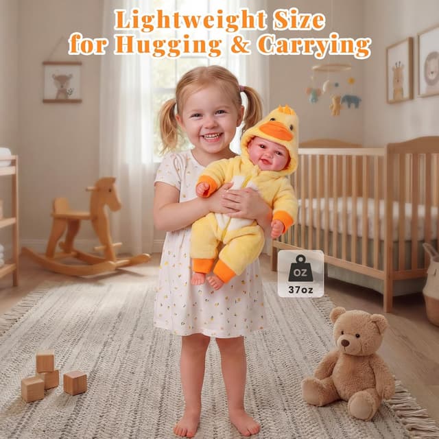 Detalle 2 de BABESIDE 15" Lightweight Baby Doll set for toddlers