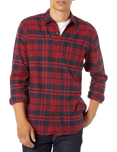 Imagen de Amazon Essentials Camisa franela hombre XS Rojo cuadros en OfertitasTOP