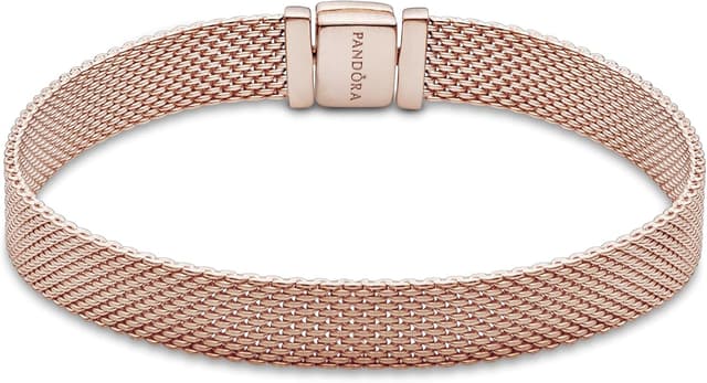 Thumbnail 1 de Pandora Reflexions bracelet en mailles or rose 14 carats