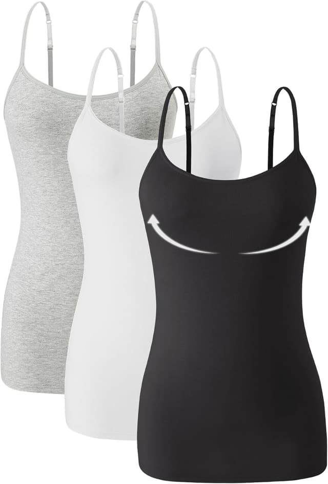 Detalle de Knuffnee 95% cotton cami 3 pack vest