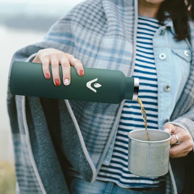 Detalle 2 de Borraccia termica 1L JAPORIA in acciaio