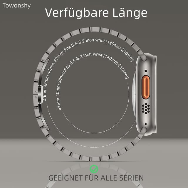 Thumbnail 4 de Cinturino titan per Apple Watch Ultra in acciaio