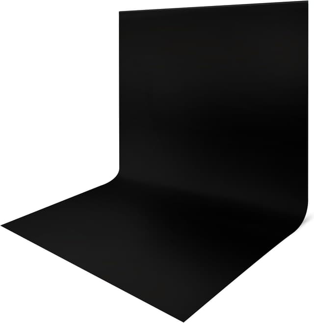 Detalle de JEBUTU Black Backdrop XL 3x6m black screen fabric for streaming, photo studio and gaming