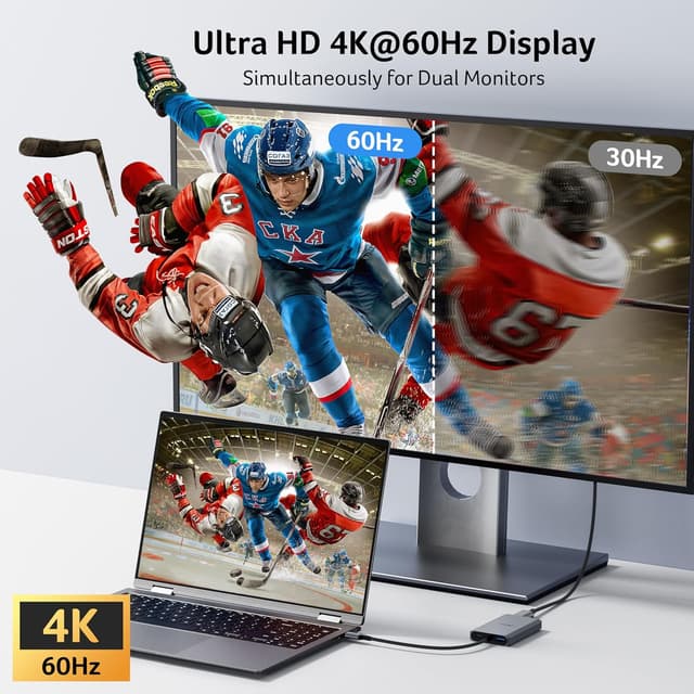 Detalle de Acer USB-C to Dual HDMI Adapter 4K 60Hz