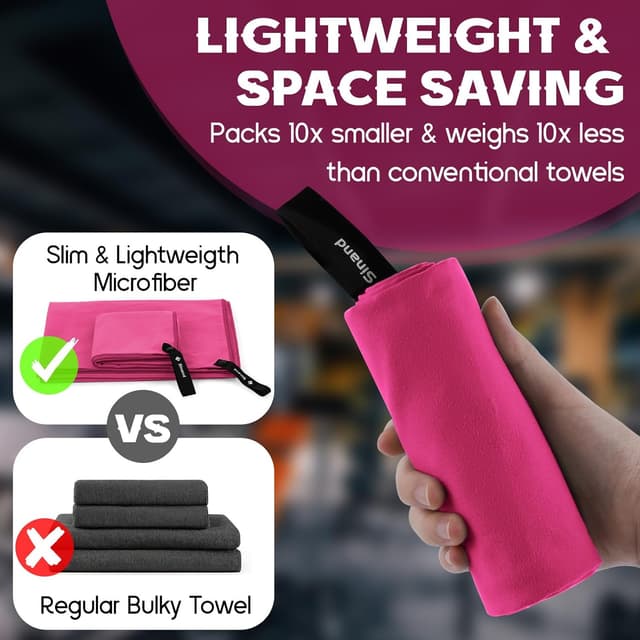 Detalle de Microfibre towel 2 pack, 160x80cm