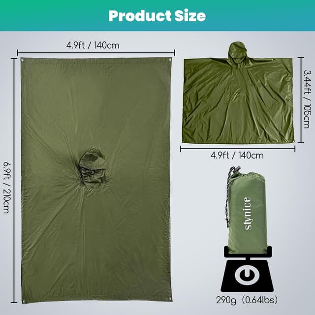 Thumbnail 6 de Stynice Leicht-Regenponcho 290 g