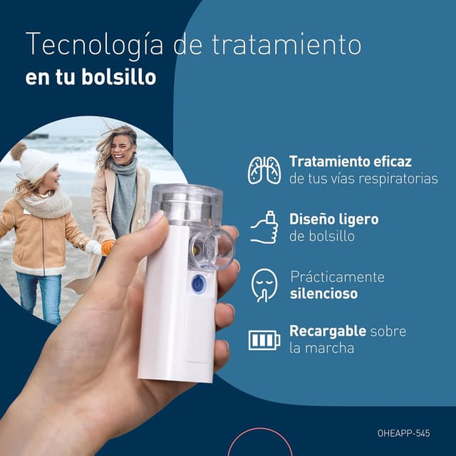 Thumbnail 2 de mini Air 360+ OMRON | Nebulizador portátil y silencioso 🌬