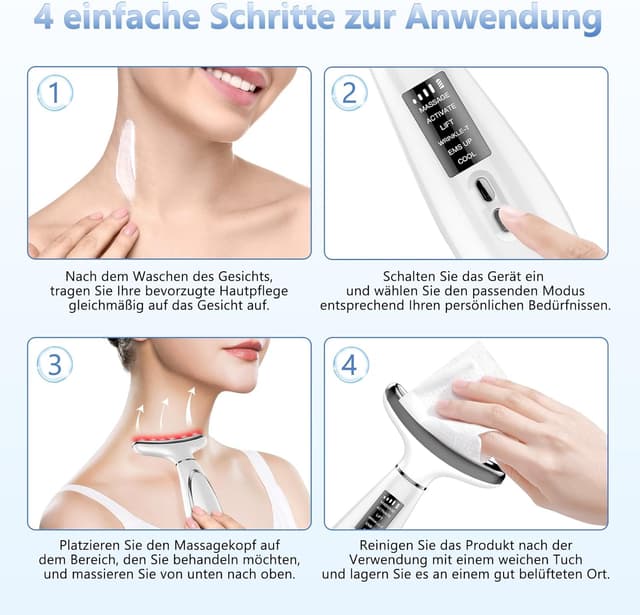 Detalle de karzu EMS-Gesichtsmassagegerät 45 °C