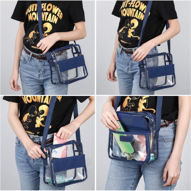 Thumbnail 6 de Clear crossbody bag with 0.6mm PVC