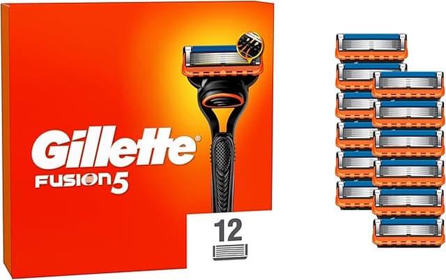 Imagen de Gillette Fusion5 Pack 12 Recambios para Afeitar 🪒 en OfertitasTOP