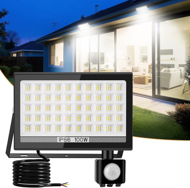 Detalle de T-SUN 100W security floodlight sensor