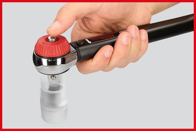 Detalle de KS Tools 516.1412 chiave dinamometrica con testa a cricco scorrevole Ergotorque Precision, 1–25 Nm (1/4")