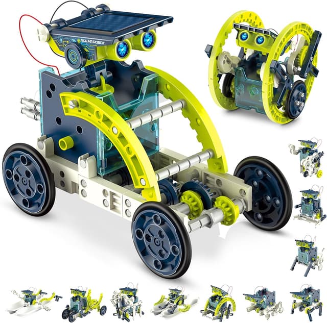 Detalle de Hot Bee Robot Solar: Kit Educativo Divertido para Niños