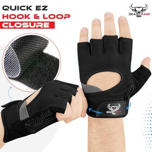 Thumbnail 4 de BEAST RAGE Guanti da palestra antiscivolo per sollevamento