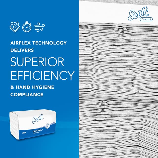 Thumbnail 4 de Scott Control V-Fold 1‑Ply Paper Towels 3,180 Sheets 🧻