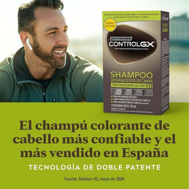 Thumbnail 5 de Just for men Control GX 118ml champú reductor de canas