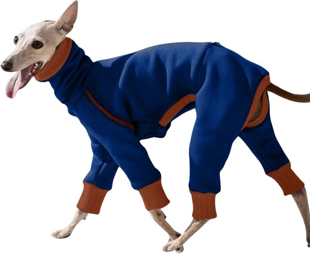 Detalle de Lightweight Italian Greyhound jumper, Blue XXL